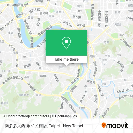 肉多多火鍋 永和民權店地圖