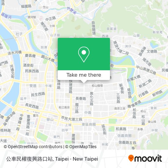 公車民權復興路口站 map