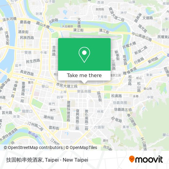 技固帕串燒酒家 map