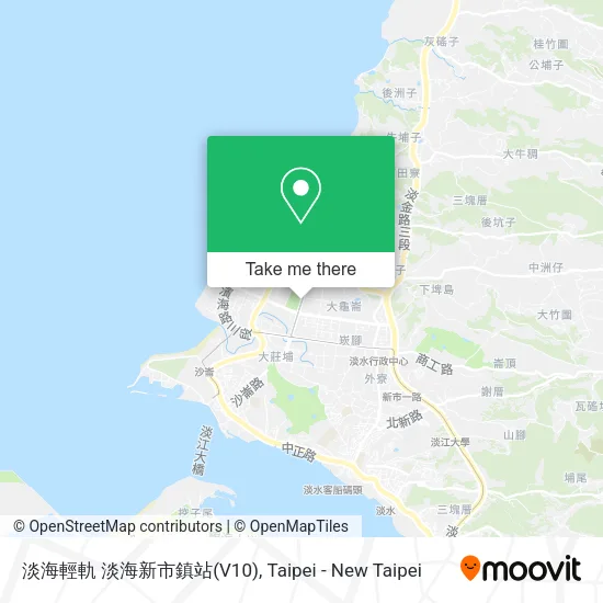 淡海輕軌 淡海新市鎮站(V10)地圖
