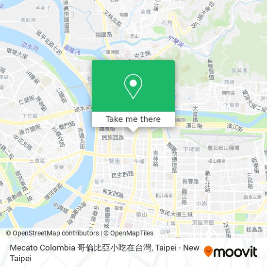 Mecato Colombia 哥倫比亞小吃在台灣 map