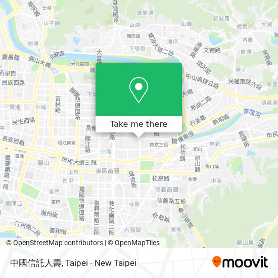 中國信託人壽 map