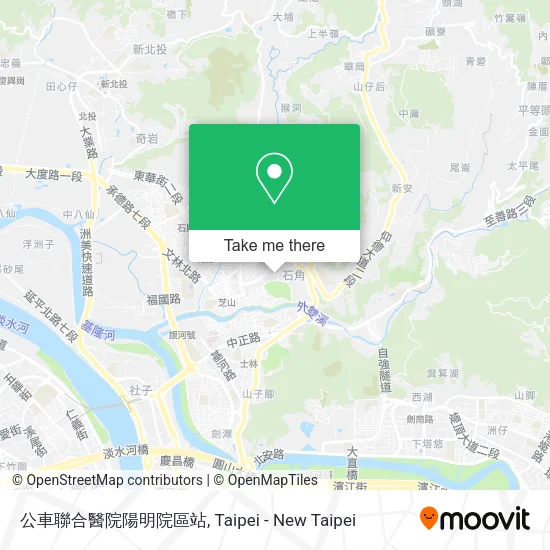 公車聯合醫院陽明院區站地圖