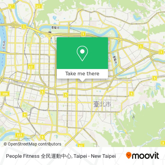 People Fitness 全民運動中心 map