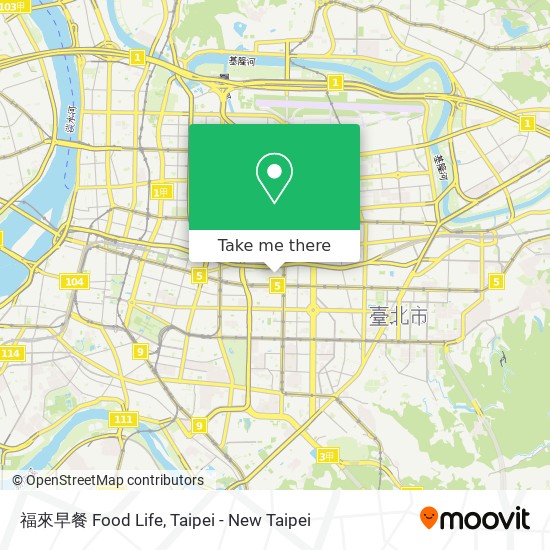 福來早餐 Food Life map