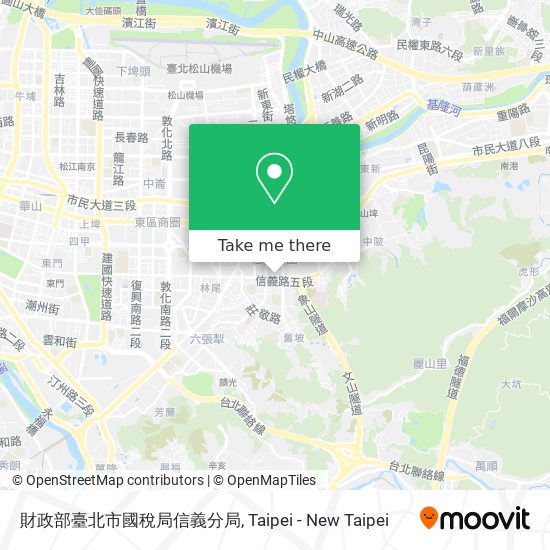 財政部臺北市國稅局信義分局 map