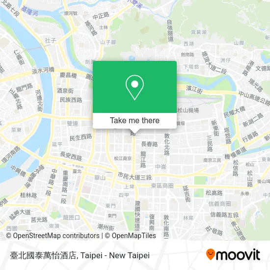 臺北國泰萬怡酒店地圖