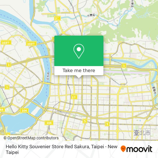 How To Get To Hello Kitty Souvenier Store Red Sakura In 中山區by Bus Metro Or Train How To Get To Hello Kitty Souvenier Store Red Sakura In 中山區by Bus Metro Or Train