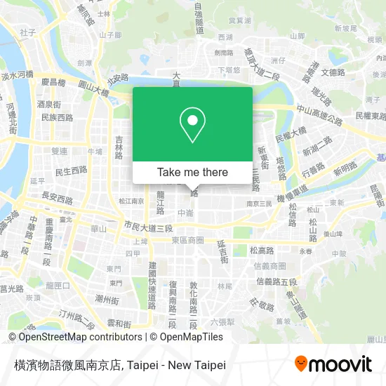 橫濱物語微風南京店地圖