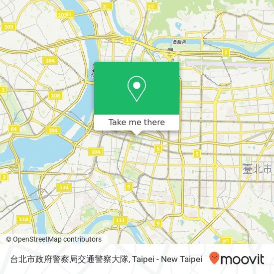 台北市政府警察局交通警察大隊 map