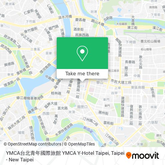 YMCA台北青年國際旅館 YMCA Y-Hotel Taipei map