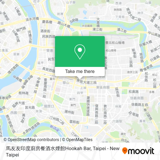 馬友友印度廚房餐酒水煙館Hookah Bar地圖