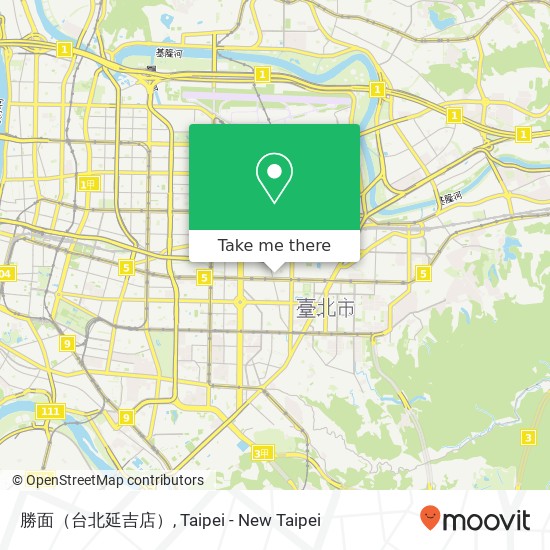 勝面（台北延吉店）地圖