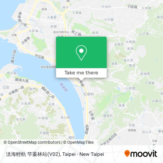 淡海輕軌 竿蓁林站(V02) map