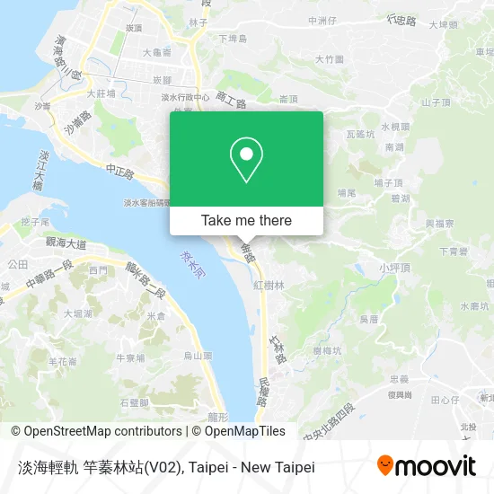 淡海輕軌 竿蓁林站(V02)地圖