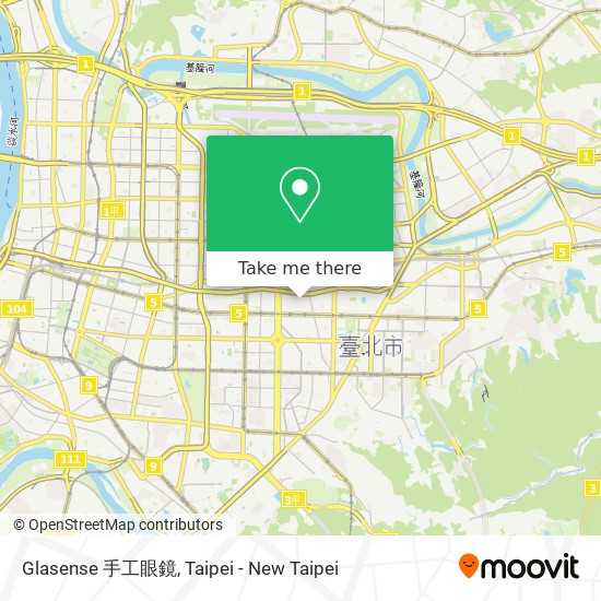 Glasense 手工眼鏡 map