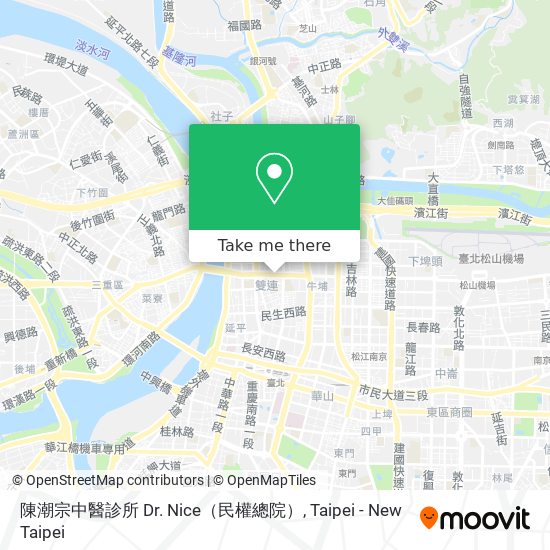 陳潮宗中醫診所 Dr. Nice（民權總院） map