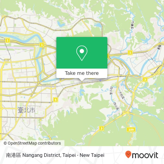 南港區 Nangang District map
