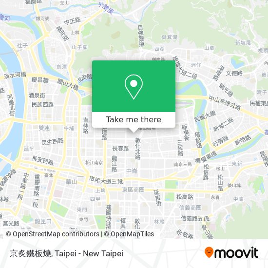 京炙鐵板燒 map