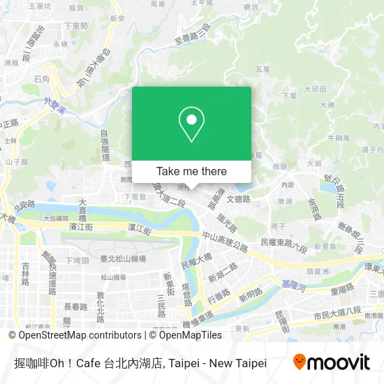 握咖啡Oh！Cafe 台北內湖店地圖