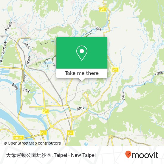 天母運動公園玩沙區 map