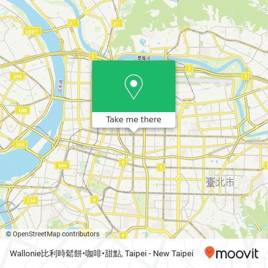 Wallonie比利時鬆餅•咖啡•甜點 map