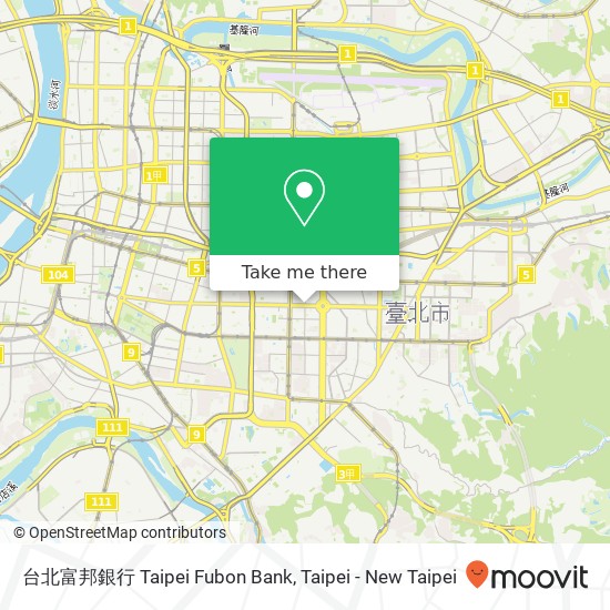 台北富邦銀行 Taipei Fubon Bank map