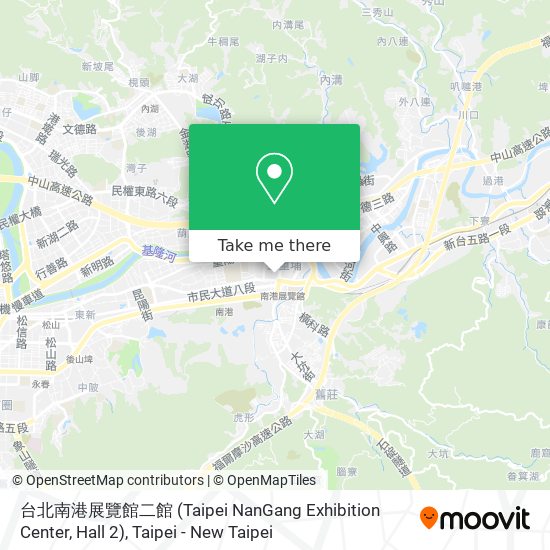 台北南港展覽館二館 (Taipei NanGang Exhibition Center, Hall 2) map