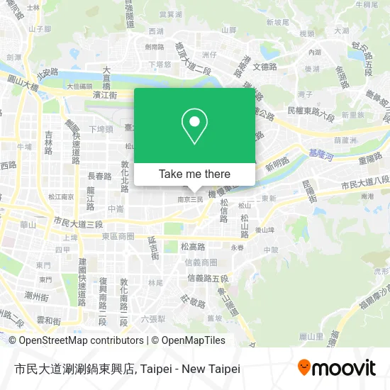 市民大道涮涮鍋東興店地圖