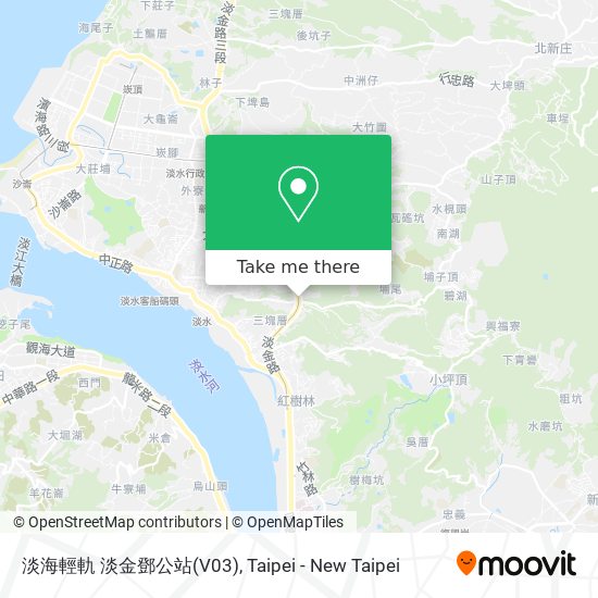 淡海輕軌 淡金鄧公站(V03) map