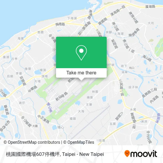 桃園國際機場607停機坪 map