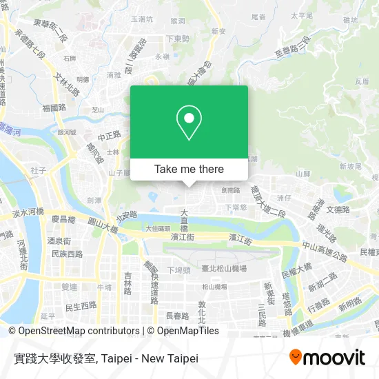 實踐大學收發室地圖