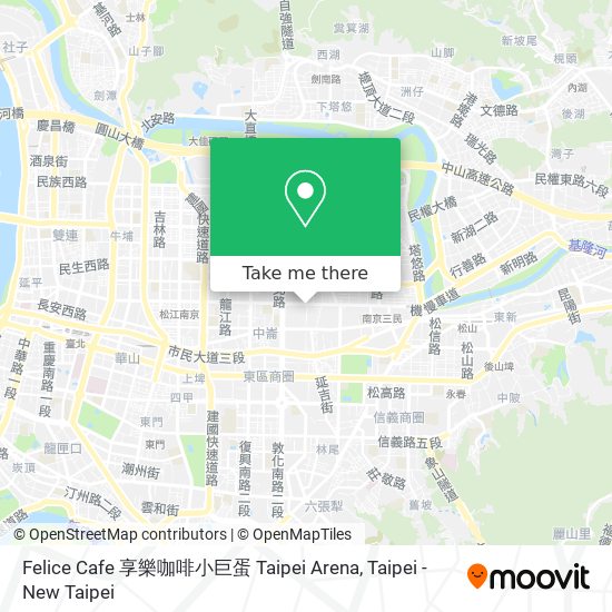 Felice Cafe 享樂咖啡小巨蛋 Taipei Arena map