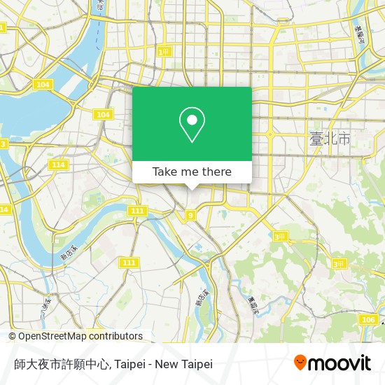 師大夜市許願中心 map