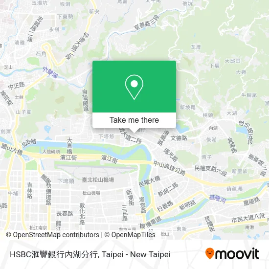 HSBC滙豐銀行內湖分行地圖