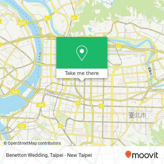 Benetton Wedding map