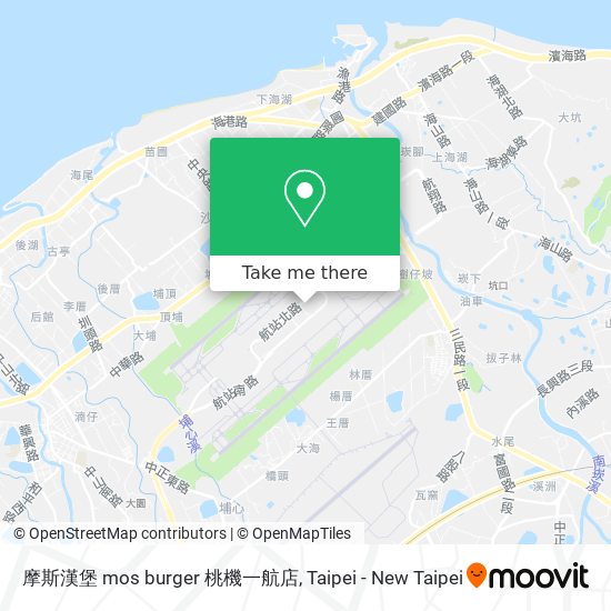 摩斯漢堡 mos burger 桃機一航店 map