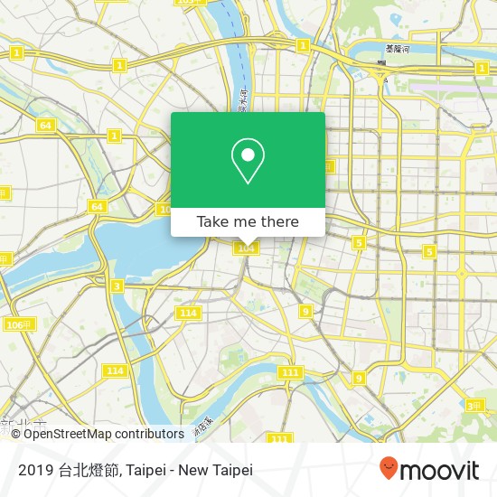 2019 台北燈節 map
