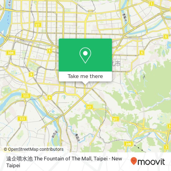 遠企噴水池 The Fountain of The Mall map