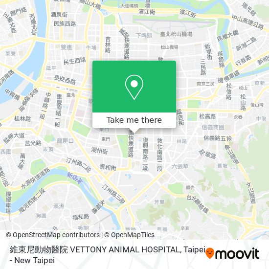 維東尼動物醫院 VETTONY ANIMAL HOSPITAL map