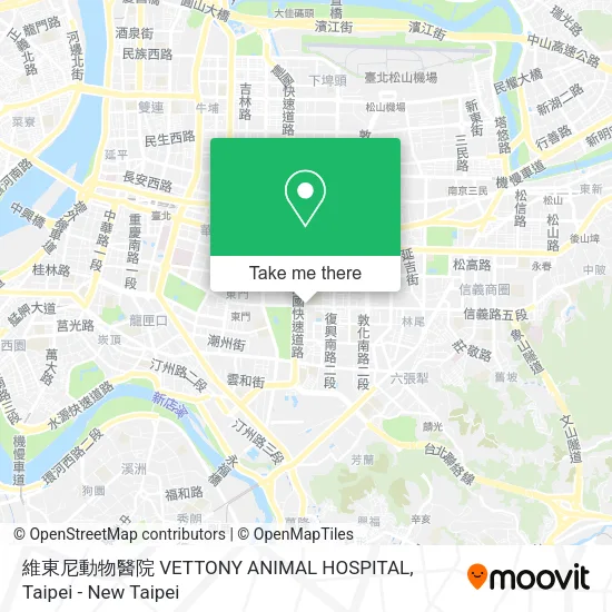 維東尼動物醫院 VETTONY ANIMAL HOSPITAL地圖