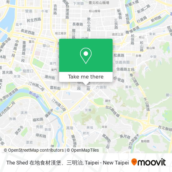The Shed 在地食材漢堡、三明治 map