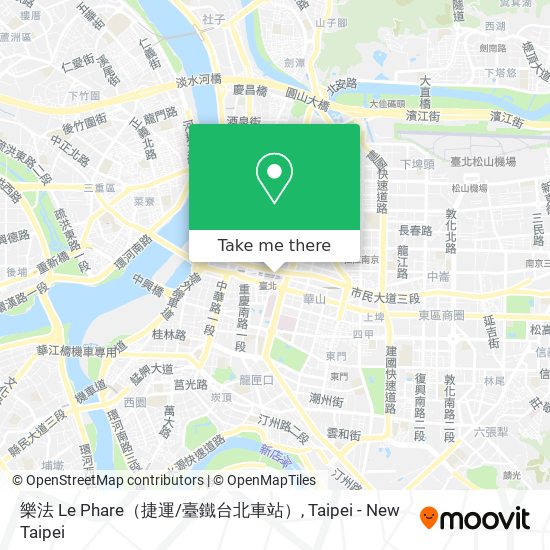 樂法 Le Phare（捷運/臺鐵台北車站） map