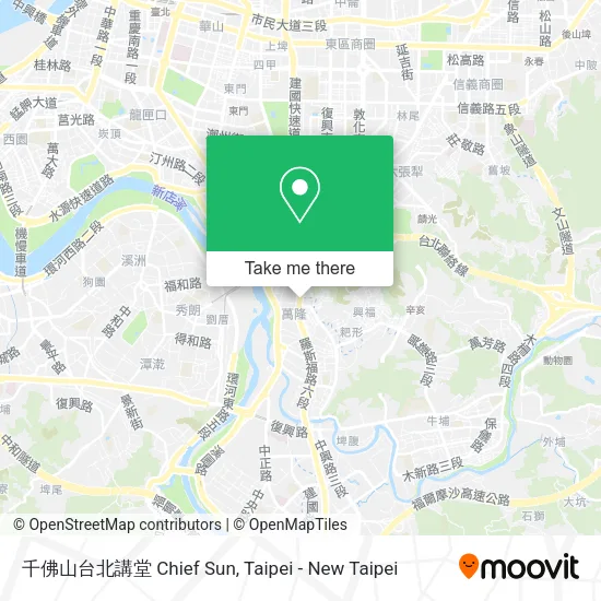 千佛山台北講堂 Chief Sun map