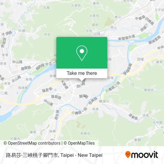 路易莎-三峽桃子腳門市 map