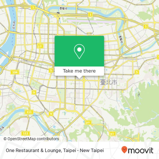 One Restaurant & Lounge map