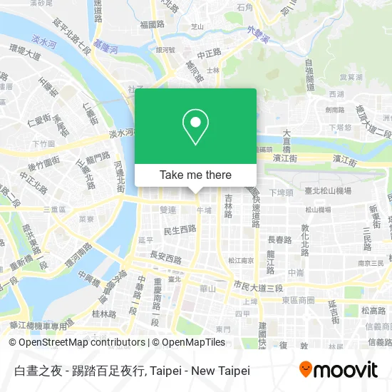 白晝之夜 - 踢踏百足夜行地圖