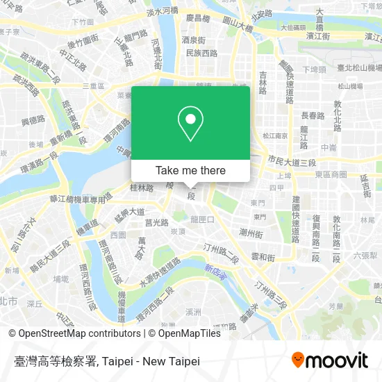臺灣高等檢察署地圖