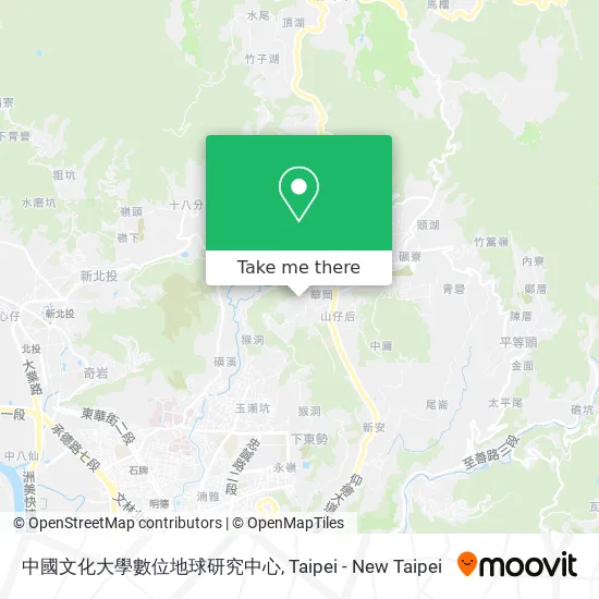 中國文化大學數位地球研究中心 map