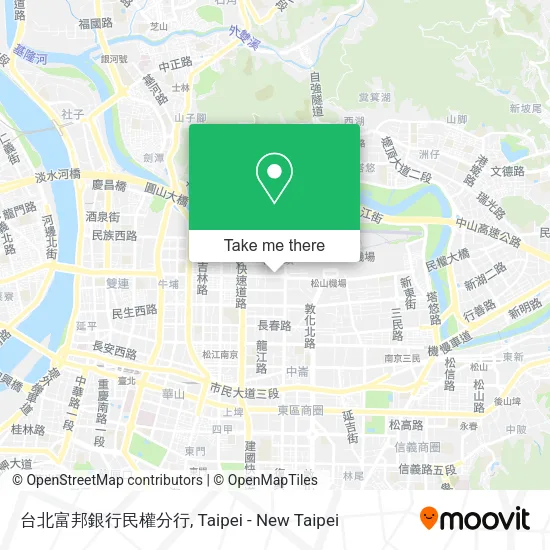 台北富邦銀行民權分行地圖